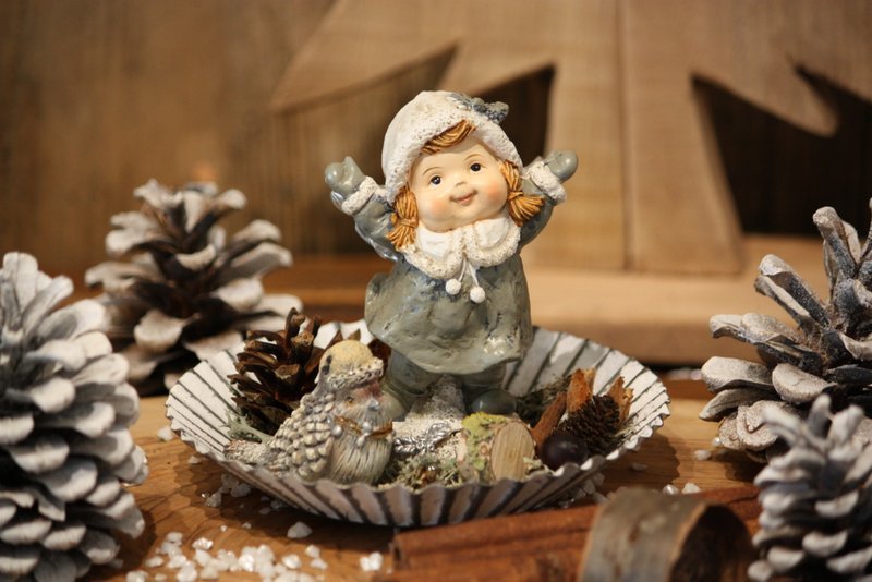 Arrangement de Noël – La petite ange et l’oiseau