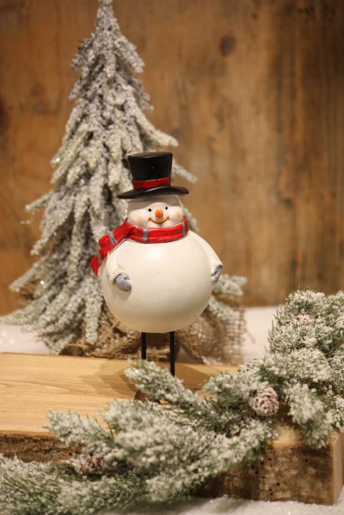 Personnage de Noël – Le bonhomme de neige avec l’écharpe