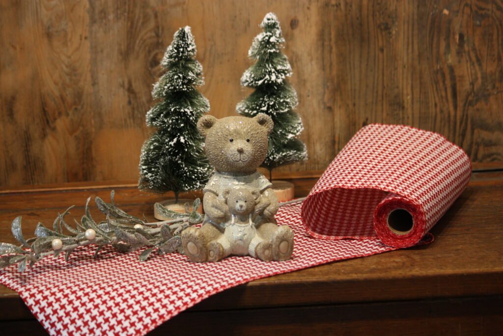 Personnage de Noël – Maman ours et son petit ourson