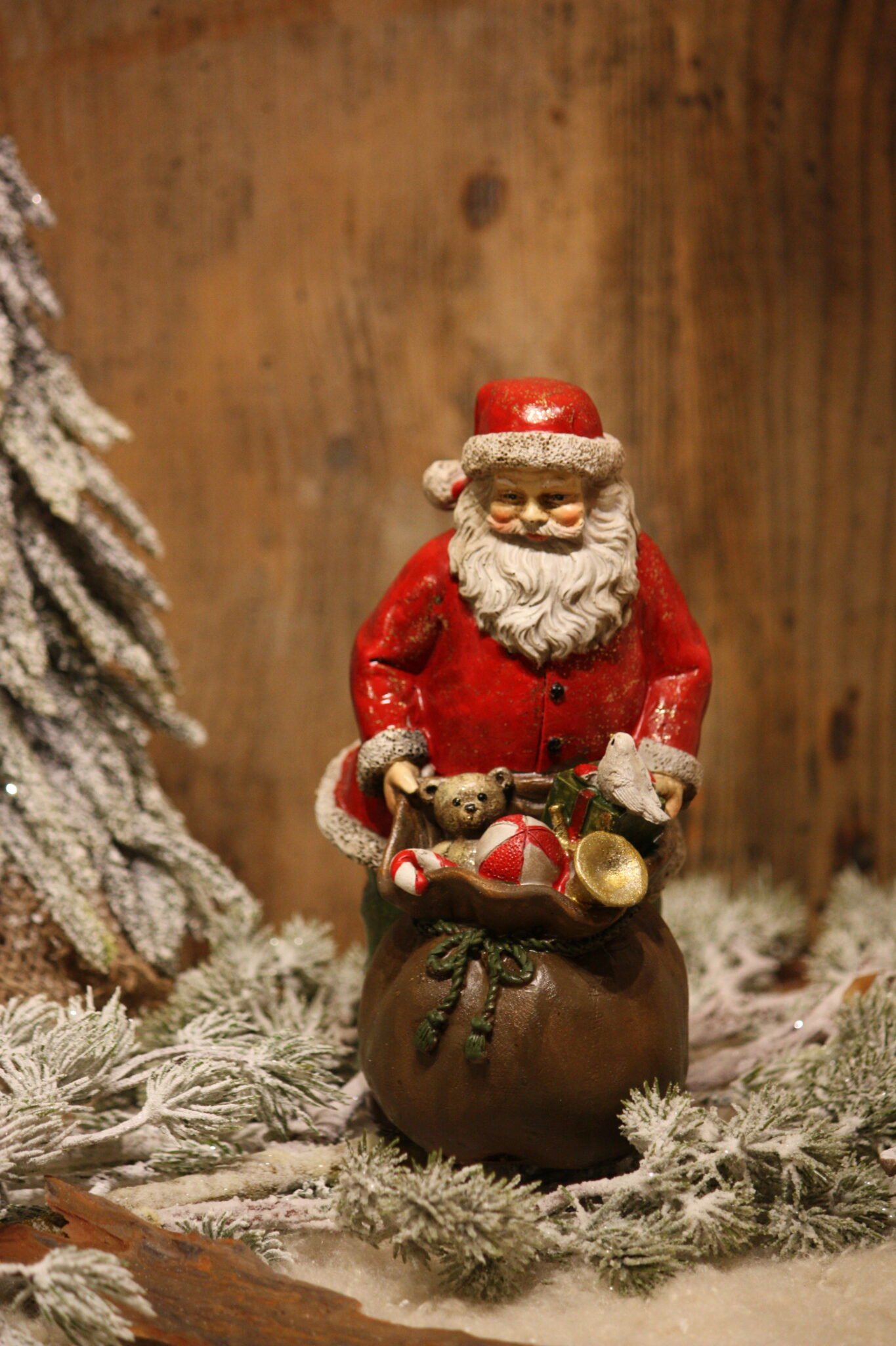 2 Pères Noël Anciens – Décorations De Sapin Vintage – Suspension – Lot
