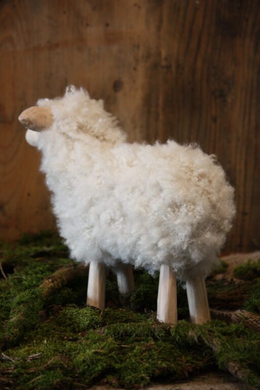 SCULPTURE EN BOIS - Mouton décoratif de Pâques "Barnabêêêbêêê" – Image 5