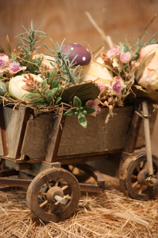 Décoration automnale - La petite charrette d'automne – Image 4