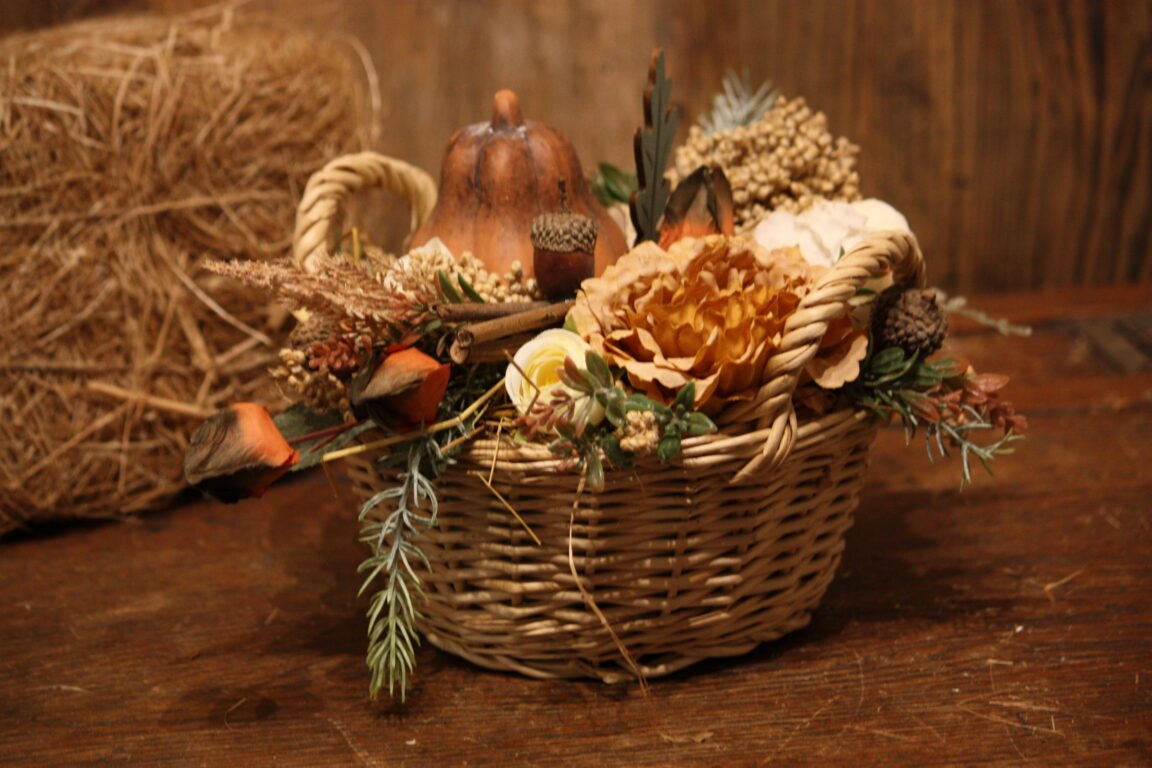 Décoration automnale - Le petit coloquinte en automne