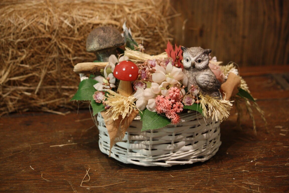 Décoration automnale - Le petit hibou en automne