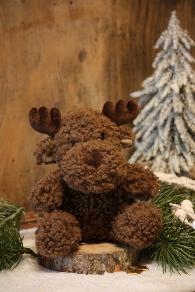 Peluche –  Petit élan marron