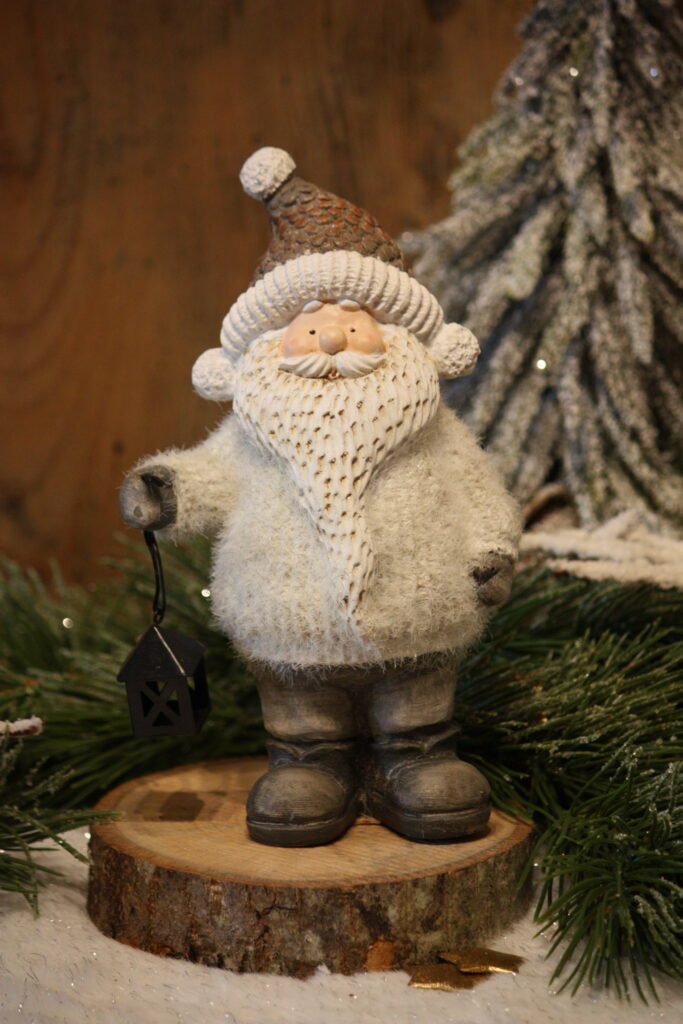 Personnage de Noël – Le lutin avec sa lanterne