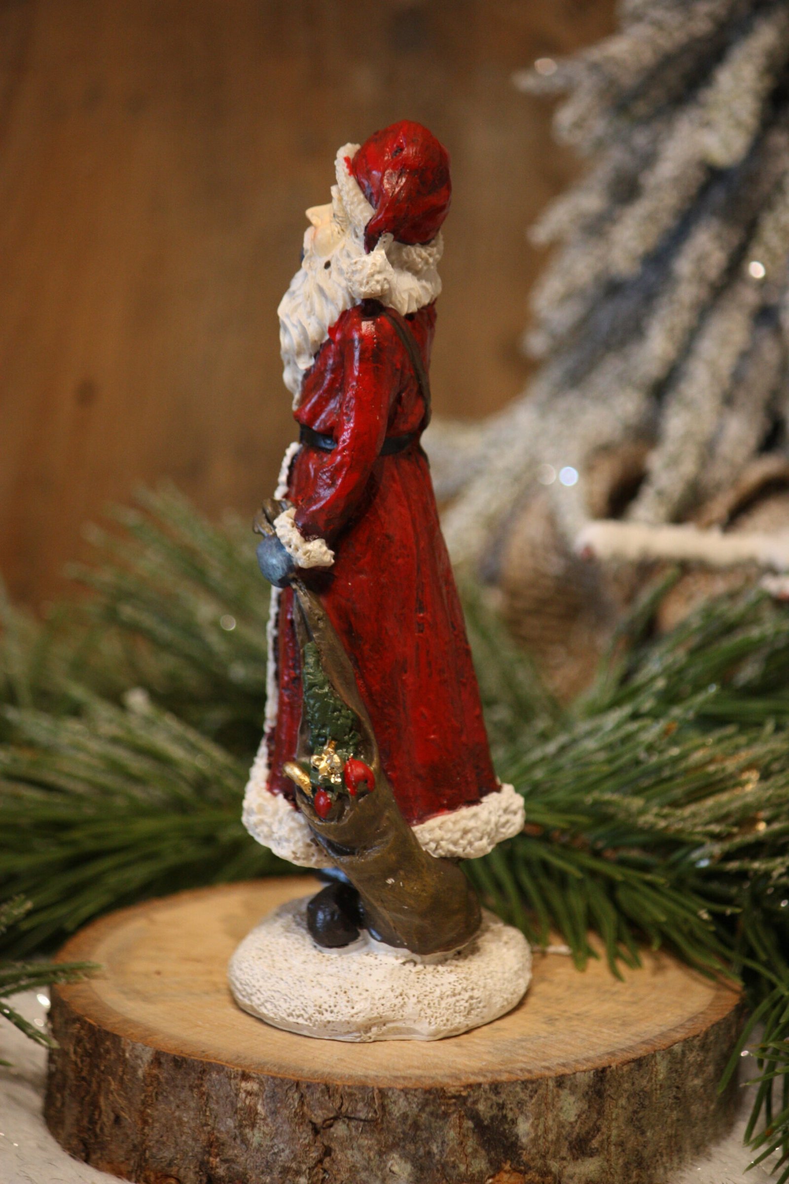 Personnage de Noël - Le père noël avec sa petite lanterne – Image 3