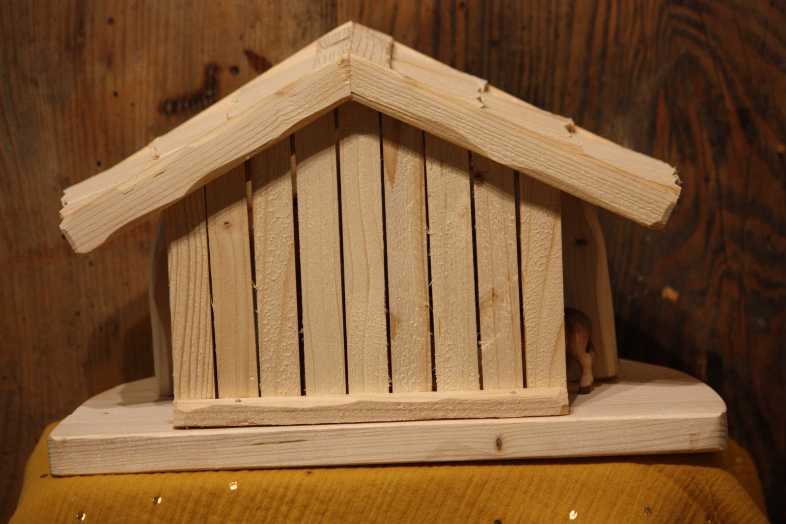 Crèche - La petite étable + la tendre famille avec le berger – Image 8